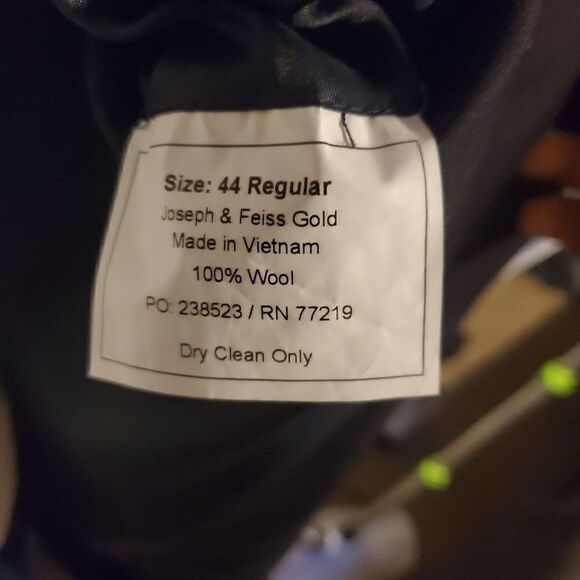 Joesph & Feiss Navy Sport Coat 44R Executive Fit - Picture 4 of 7